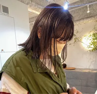 ミディアム カラー 砂原 ひよりのヘアスタイル