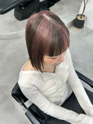 ミディアム カラー 髪質改善will hairdesignのヘアスタイル