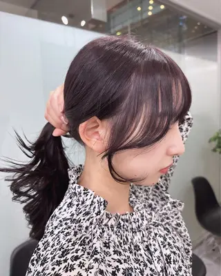 ロング カラー 韓国風/顔周りカット /髪質改善RYOTAのヘアスタイル