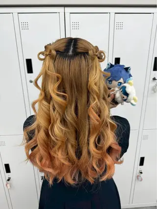 ロング 横浜　アレンジ💫／ エクステ🎀／ルナのヘアスタイル