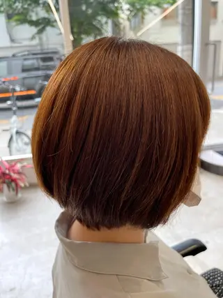 ショート 縮毛矯正/酸性 おかにわみりのヘアスタイル