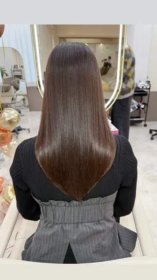 セミロング 顔周りカット/髪質改 善/新宿/畑中稔里のヘアスタイル