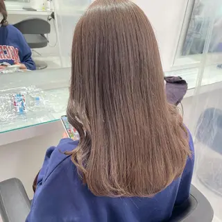 セミロング カラー 🤎MISAKI 艶髪カラー🤎のヘアスタイル