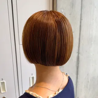 ミディアム カラー ヘアアレンジ ボブ×艶カラー 特化・リクト💥のヘアスタイル