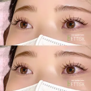 マツエク・マツパ BETTISH🩵 SERIのマツエク・マツパデザイン