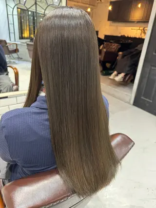 ロング カラー 髪質改善/縮毛矯正/ 艶髪/春山良太のヘアスタイル