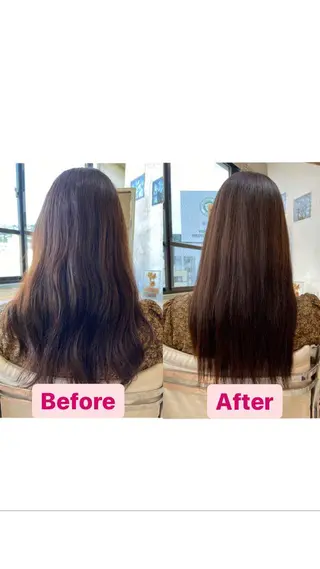 ロング カラー 宮本 玲那のヘアスタイル