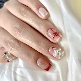 ネイル By moonネイル 🌷ワンホン/韓国風のネイルデザイン