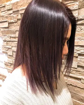 セミロング カラー 立川 allu|細谷 ションのヘアスタイル
