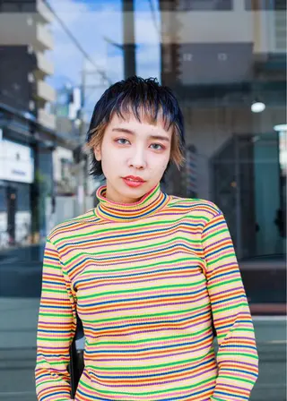 ショート カラー 前田 雄のヘアスタイル