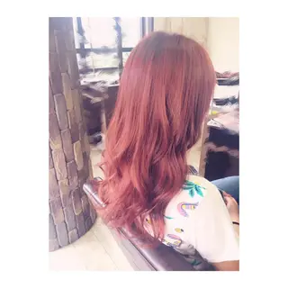 ショート ミディアム セミロング ロング カラー 前濱 ノゾミのヘアスタイル