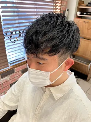 パーマ メンズ 髪質改善 LIME 長野駅のヘアスタイル