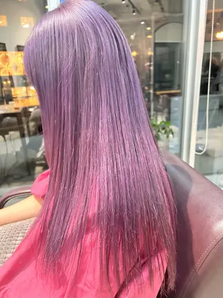 ロング カラー ヘアアレンジ 🌈インナーカラー ‘ショウマ’🌈のヘアスタイル