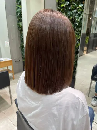 ミディアム カラー 原 萌香のヘアスタイル