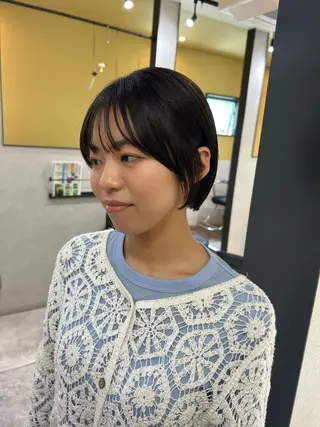 ショート hub hair レイヤー/透明感のヘアスタイル