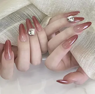 ネイル By moonネイル 🌷ワンホン/韓国風のネイルデザイン