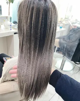 ロング カラー ＡＳＨ大宮/ブリーチ 髪質改善/カラーのヘアスタイル