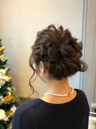 セミロング ヘアアレンジ レイヤーカット✂️ 横浜No1♡下鳥翔子のヘアスタイル