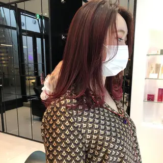 ロング カラー 相川 愛実のヘアスタイル