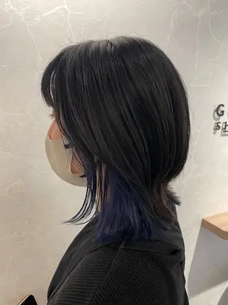 ミディアム カラー 髪の家 tikiのヘアスタイル