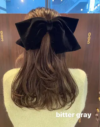 セミロング カラー ヘアアレンジ ブリーチなしカラー/ レイヤー/ASARIのヘアスタイル