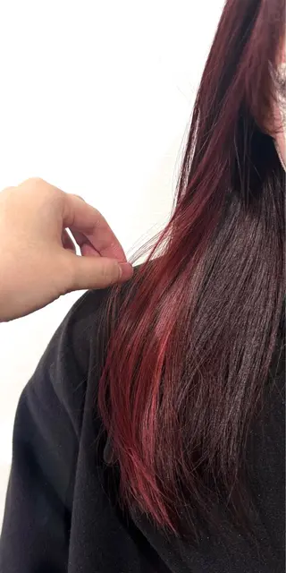 ロング 切っぱなし💇‍♀️ イヤリング🎨龍之介のヘアスタイル