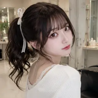 ロング 🎀池袋🎀顔周り 💖🇰🇷おばかんのヘアスタイル