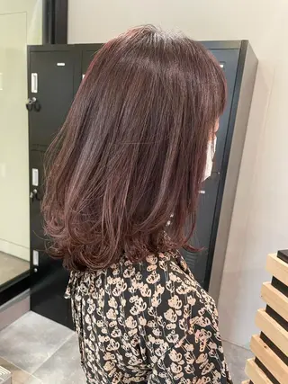 ミディアム カラー 久保田 千尋のヘアスタイル