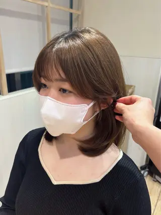 ミディアム レイヤーカット✂️/ 新宿/Amiのヘアスタイル