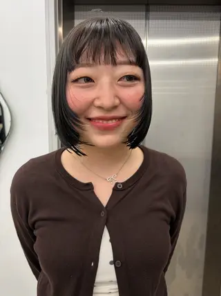 ショート カラー Nico☺︎🎀YU ボブ/パーマのヘアスタイル