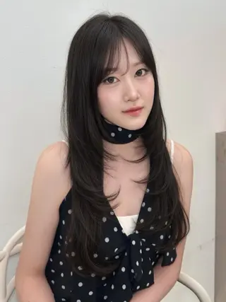 ロング カラー 上品モテヘア🩶 karen🩶のヘアスタイル