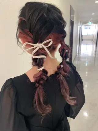 ロング Delight ヘアメイク着付けのヘアスタイル