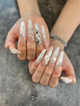 ロング ピンクドールハウス 宜野湾店のネイルデザイン