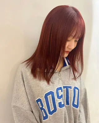 ミディアム カラー モリシゲ ヒカリ🦕🐬のヘアスタイル