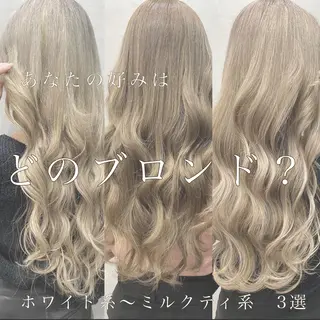 セミロング カラー ヘアアレンジ LAVENDIA 初音のヘアスタイル