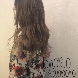 ロング カラー 池田 真由美のヘアスタイル