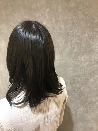 ミディアム カラー ショート／透明感 カラー加治竜汰💡のヘアスタイル