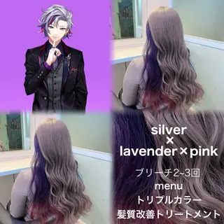 ロング カラー ブリーチカラー 🩵MIZUKIのヘアスタイル