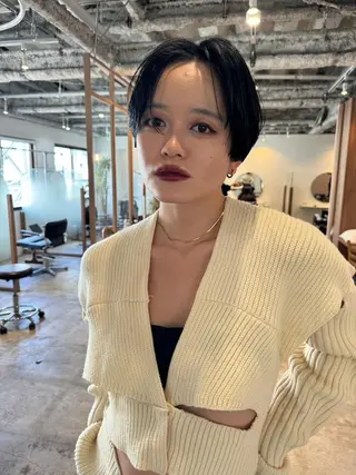 ミディアム カラー パーマ CEINE+ officialのヘアスタイル