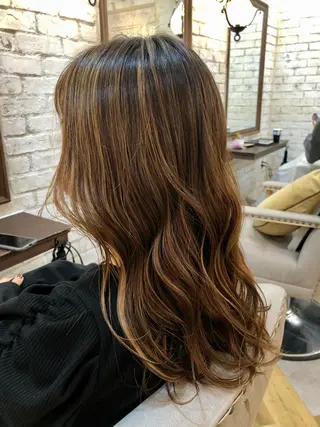 セミロング 鷺沼駅徒歩1分 キシタクのヘアスタイル
