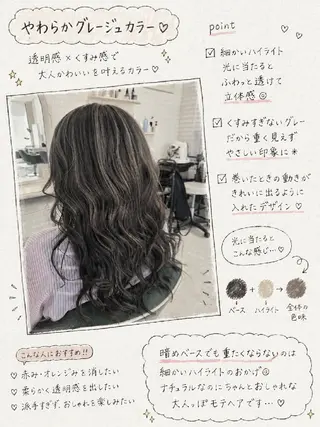 ロング 【ハイライトに自信】 福田 将太のヘアスタイル