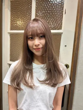 セミロング ハイトーン/ブリーチ 🧁soraのヘアスタイル