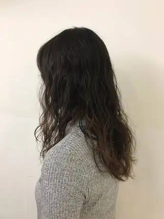 ロング パーマ 大石 さやかのヘアスタイル