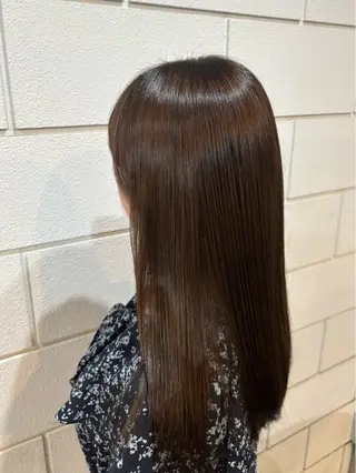 ロング カラー 平野 礼のヘアスタイル