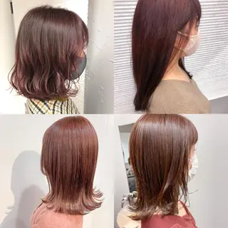 セミロング カラー ヘアアレンジ cherir髪質改善 パーソナルカラー診断のヘアスタイル