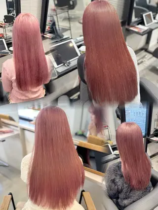 セミロング カラー ai 梅田/暖色カラーのヘアスタイル