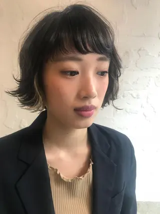 ショート カラー 骨格診断🍃ショート /ショートボブ✨岡元のヘアスタイル