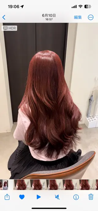 セミロング カラー ヘアアレンジ 🪞ボブ/暖色カ ラー🧸mai🎀のヘアスタイル