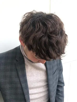 パーマ メンズ こやま りほのヘアスタイル