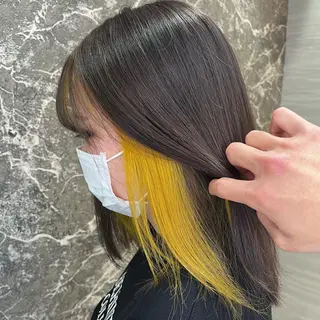 ミディアム 🌈カラー特化 ハイトーンけいと🌈のヘアスタイル